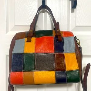Fossil Patchwork Leather Purse